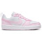NIKE Court Borough Low Recraft Sneaker Kinder 105 - white/pink foam 35.5