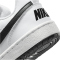 NIKE Court Borough Low Recraft Sneaker Kinder 104 - white/black 36.5