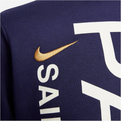 NIKE Paris Saint-Germain Club French Terry Sweatshirt Herren 498 - blackened blue/gold suede S