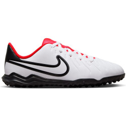 NIKE Jr. Tiempo Legend 10 Club TF Multinocken-Fußballschuhe Kinder 100 - white/black-bright crimson 35