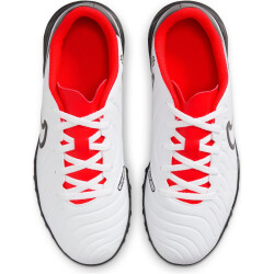 NIKE Jr. Tiempo Legend 10 Club TF Multinocken-Fußballschuhe Kinder 100 - white/black-bright crimson 35