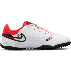 NIKE Jr. Tiempo Legend 10 Academy TF Multinocken-Fu&szlig;ballschuhe Jungen 100 - white/black-bright crimson 35