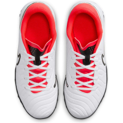 NIKE Jr. Tiempo Legend 10 Academy TF Multinocken-Fu&szlig;ballschuhe Jungen 100 - white/black-bright crimson 35