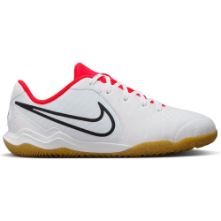 NIKE Jr. Tiempo Legend 10 Academy IC Hallen-Fu&szlig;ballschuhe Kinder 100 - white/black-bright crimson 32