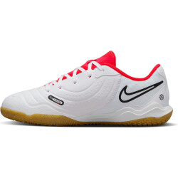 NIKE Jr. Tiempo Legend 10 Academy IC Hallen-Fußballschuhe Kinder 100 - white/black-bright crimson 37.5
