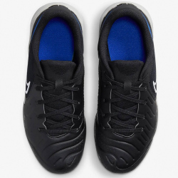 NIKE Jr. Tiempo Legend 10 Academy IC Hallen-Fu&szlig;ballschuhe Kinder 040 - black/chrome-hyper royal 32