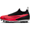 NIKE Jr. Phantom GX Academy AG Kunstrasen-Fu&szlig;ballschuhe Kinder 600 - bright crimson/black-white 36
