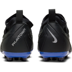 NIKE Jr. Phantom GX Academy AG Kunstrasen-Fu&szlig;ballschuhe Kinder 040 - black/chrome-hyper royal 36
