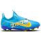 NIKE Jr. Zoom Vapor 15 Academy KM FG/MG Fu&szlig;ballschuhe Kinder 400 - baltic blue/white 27