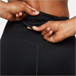 NIKE Go Firm-Support Mid-Rise 8" kurze Tights mit Taschen Damen 010 - black/black XXS