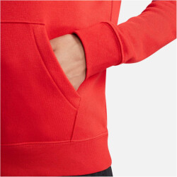 NIKE Sportswear Club Fleece Hoodie Damen 657 - university red/white XXL