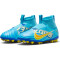 NIKE Jr. Zoom Superfly 9 Academy KM AG Kunstrasen-Fußballschuhe Kinder 400 - baltic blue/white 36