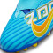 NIKE Jr. Zoom Superfly 9 Academy KM AG Kunstrasen-Fußballschuhe Kinder 400 - baltic blue/white 36