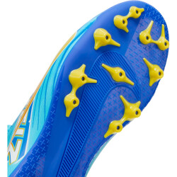 NIKE Jr. Air Zoom Mercurial Superfly 9 Academy KM AG Kunstrasen-Fußballschuhe Kinder 400 - baltic blue/white 38.5