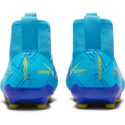 NIKE Jr. Zoom Superfly 9 Academy KM FG/MG Firm Ground/Multi-Ground Fußballschuhe Kinder 400 - baltic blue/white 38