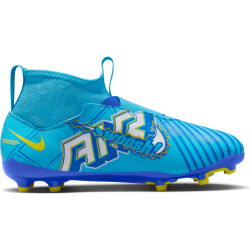NIKE Jr. Zoom Superfly 9 Academy KM FG/MG Firm Ground/Multi-Ground Fußballschuhe Kinder 400 - baltic blue/white 38