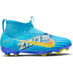 NIKE Jr. Zoom Superfly 9 Academy KM FG/MG Firm Ground/Multi-Ground Fußballschuhe Kinder 400 - baltic blue/white 38