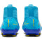NIKE Jr. Zoom Superfly 9 Academy KM FG/MG Firm Ground/Multi-Ground Fußballschuhe Kinder 400 - baltic blue/white 38