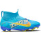 NIKE Jr. Zoom Superfly 9 Academy KM FG/MG Firm Ground/Multi-Ground Fußballschuhe Kinder 400 - baltic blue/white 38