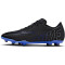 NIKE Mercurial Vapor 15 Club MG Multi-Ground Fußballschuhe Herren 040 - black/chrome-hyper royal 47.5