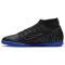 NIKE Mercurial Superfly 9 Club IC Hallen-Fußballschuhe Herren 040 - black/chrome-hyper royal 47.5