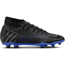 NIKE Mercurial Superfly 9 Club FG/MG Fußballschuhe 040 - black/chrome-hyper royal 36