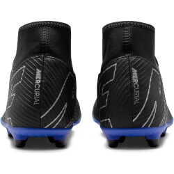 NIKE Mercurial Superfly 9 Club FG/MG Fußballschuhe 040 - black/chrome-hyper royal 36