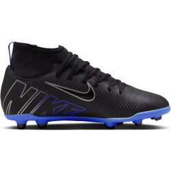 NIKE Jr. Mercurial Superfly 9 Club FG/MG Fußballschuhe Kinder 040 - black/chrome-hyper royal 32