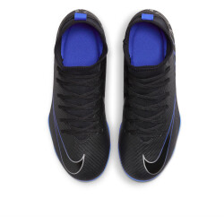 NIKE Jr. Mercurial Superfly 9 Club FG/MG Fußballschuhe Kinder 040 - black/chrome-hyper royal 32