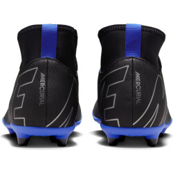NIKE Jr. Mercurial Superfly 9 Club FG/MG Fußballschuhe Kinder 040 - black/chrome-hyper royal 32