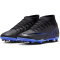 NIKE Jr. Mercurial Superfly 9 Club FG/MG Fu&szlig;ballschuhe Kinder 040 - black/chrome-hyper royal 33