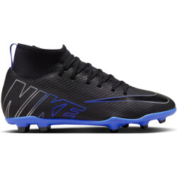 NIKE Jr. Mercurial Superfly 9 Club FG/MG Fußballschuhe Kinder 040 - black/chrome-hyper royal 34
