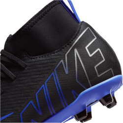 NIKE Jr. Mercurial Superfly 9 Club FG/MG Fußballschuhe Kinder 040 - black/chrome-hyper royal 35