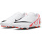 NIKE Jr. Mercurial Vapor 15 Club FG/MG Multi-Ground Fußballschuhe Kinder 600 - bright crimson/white-black 38