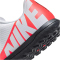 NIKE Jr. Mercurial Vapor 15 Club TF Turf Multinocken-Fu&szlig;ballschuhe Kinder 600 - bright crimson/white-black 35