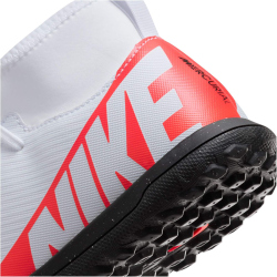 NIKE Jr. Mercurial Superfly 9 Club TF Multinocken-Fu&szlig;ballschuhe Kinder 600 - bright crimson/white-black 35