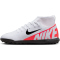 NIKE Jr. Mercurial Superfly 9 Club TF Multinocken-Fu&szlig;ballschuhe Kinder 600 - bright crimson/white-black 35