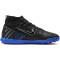 NIKE Jr. Mercurial Superfly 9 Club TF Multinocken-Fu&szlig;ballschuhe Kinder 040 - black/chrome-hyper royal 36