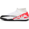 NIKE Mercurial Superfly 9 Academy TF Multinocken-Fußballschuhe Herren 600 - bright crimson/white-black 47.5