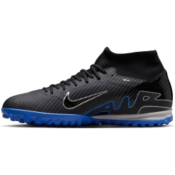 NIKE Mercurial Superfly 9 Academy TF Multinocken-Fu&szlig;ballschuhe Herren 040 - black/chrome-hyper royal 36
