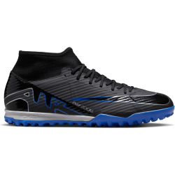 NIKE Mercurial Superfly 9 Academy TF Multinocken-Fu&szlig;ballschuhe Herren 040 - black/chrome-hyper royal 36