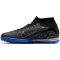 NIKE Mercurial Superfly 9 Academy TF Multinocken-Fu&szlig;ballschuhe Herren 040 - black/chrome-hyper royal 36