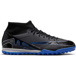 NIKE Mercurial Superfly 9 Academy TF Multinocken-Fußballschuhe Herren 040 - black/chrome-hyper royal 38