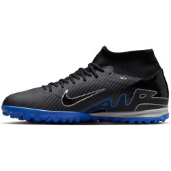 NIKE Mercurial Superfly 9 Academy TF Multinocken-Fußballschuhe Herren 040 - black/chrome-hyper royal 40