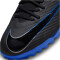 NIKE Mercurial Superfly 9 Academy TF Multinocken-Fußballschuhe Herren 040 - black/chrome-hyper royal 42
