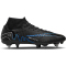 NIKE Air Zoom Mercurial Superfly 9 Academy SG-PRO AC Stollen-Fu&szlig;ballschuhe Herren 040 - black/chrome-hyper royal 39