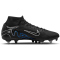 NIKE Air Zoom Mercurial Superfly 9 Academy SG-PRO AC Stollen-Fu&szlig;ballschuhe Herren 040 - black/chrome-hyper royal 39