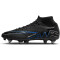 NIKE Zoom Mercurial Superfly 9 Academy SG-PRO AC Stollen-Fußballschuhe Herren 040 - black/chrome-hyper royal 45.5