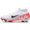 NIKE Zoom Mercurial Superfly 9 Academy FG/MG Fußballschuhe 600 - bright crimson/white-black 46