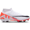 NIKE Zoom Mercurial Superfly 9 Academy FG/MG Fußballschuhe 600 - bright crimson/white-black 46